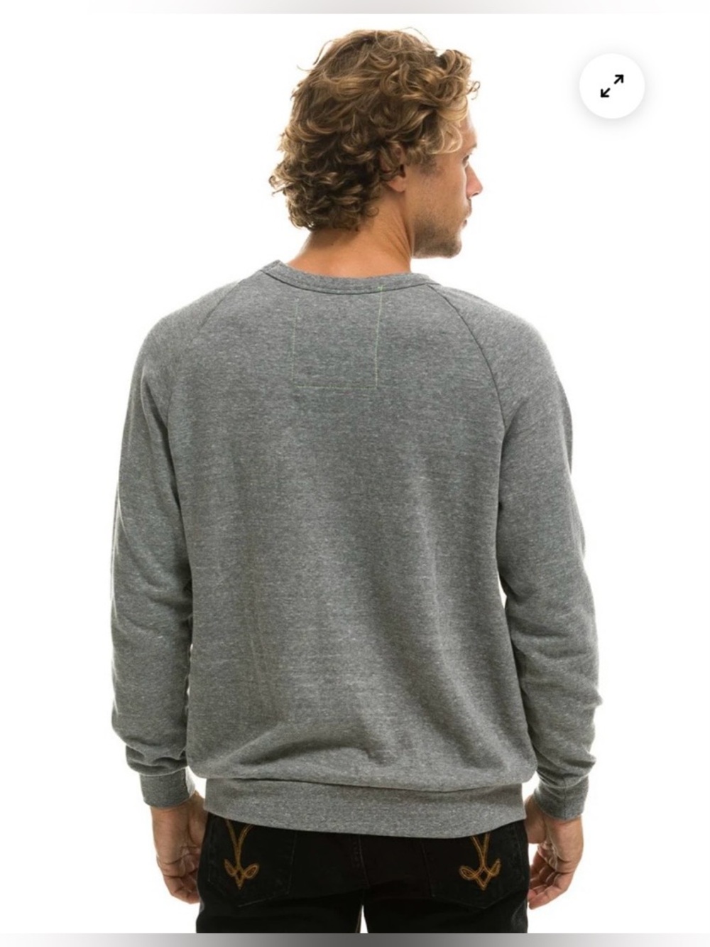 Aviator Nation NWT Logo Sweatshirt Heather Grey XS - Picture 4 of 11